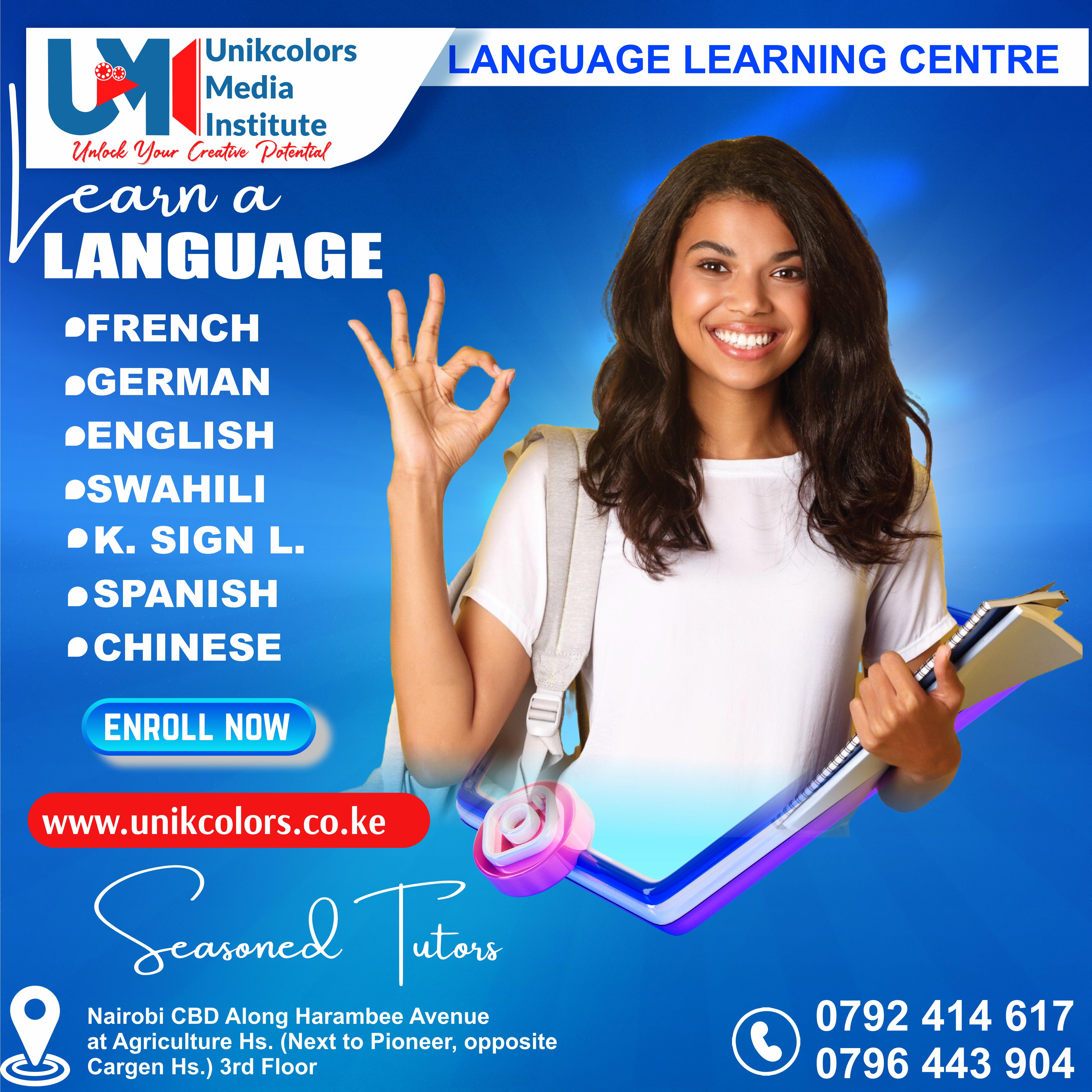 LANGUAGE TRAINING CENTRE - GERMAN | ENGLISH | FRENCH | CHINESE | SPANISH | SWAHILI | KENYA SIGN LANG